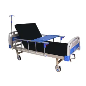 Venta de fábrica, cama de hospital para pacientes manual de balancín doble de para proveedor integral