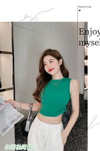 1905 # Design Sense Niche Cordón Chaleco con tirantes en forma de I Spice Girl <span class=keywords><strong>Push</strong></span>-<span class=keywords><strong>up</strong></span> Wire Free Nuevo Top sin mangas usado en el interior - Product Image 2