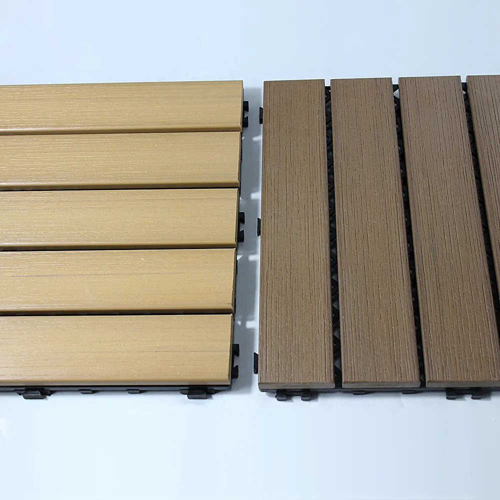 outdoor Mould Proof decking wpc PS Material interlocking tiles garden outdoor flooring