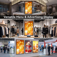 Kotak Lampu LED Aluminium Ultra Tipis YTSF-A25 untuk Iklan, 5000 Lumen Super Terang, Bingkai Poster Menu Persegi Panjang
