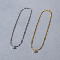 Collier en perles or et argent avec grand pendentif zircon, chaîne de clavicule, bijoux en gros