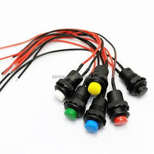DS-211 <span class=keywords><strong>213</strong></span> 10 มม. ปุ่มกดล็อคแบบกลม/ปุ่มกดรีเซ็ตแบบชั่วขณะ SPST 2 ขา 1NO พร้อมสายเชื่อมต่อแบบมีตะกั่วบัดกรีไว้แล้ว - Product Image 5