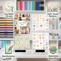 Conception originale ZS-PC0075 – Kit de carnet de bord à spirale en PU pour visionnement, journal de bien-être, scrapbooking – Cadeau d'empowerment féminin numérique