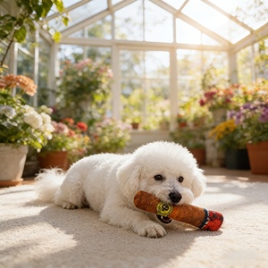 Juguete de Peluche para <span class=keywords><strong>Perros</strong></span> en Forma de Cigarro con Sonido Incorporado, Bolsa de Aire y Papel Suave, Juguete Interactivo para Masticar para <span class=keywords><strong>Perros</strong></span> - Product Image 2