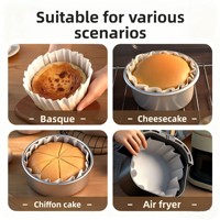 Papiers sulfurés basques de qualité alimentaire, plats et sans plis, résistants au four, pour moules à gâteaux