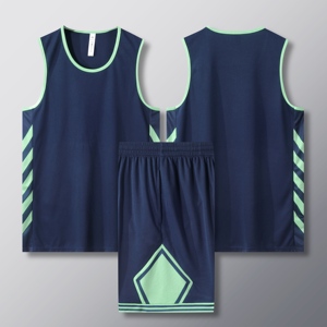 Maillot de basket-ball à sublimation sans manches avec logo personnalisé bon marché uniforme de basket-ball d'entraînement en maille - Product Image 1