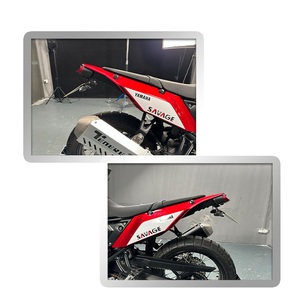 Support de plaque d'immatriculation modifié <span class=keywords><strong>Bob</strong></span> Tail avec éclairage pour moto, fixation arrière - Product Image 2