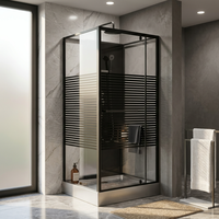 Cabine de douche intelligente antibactérienne à fermeture douce pour appartement familial