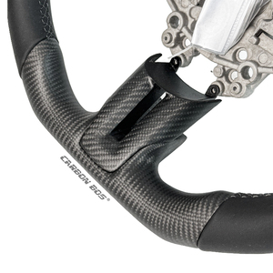 Volant en fibre de carbone noir mat de qualité supérieure, nouvelle collection, vente chaude usine, pièce de mise à niveau personnalisée pour Ford Mustang 2015-2023 - Product Image 5