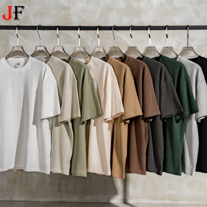 T-shirt épais à manches courtes en tissu gaufré 365G pour homme, coupe ample, idéal pour l'été - Product Image 1