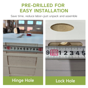 30*80 hiện đại màu trắng sơn lót nội thất đúc cửa 1 Bảng điều khiển <span class=keywords><strong>MDF</strong></span> tấm gỗ Lõi Rỗng hoàn thành phong cách đương đại cửa nội bộ - Product Image 5