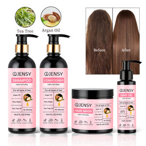 100% huile d'arbre à thé naturelle bio personnalisée huile d'argan beurre de karité shampooing de marque privée ensemble de soins capillaires <span class=keywords><strong>afro</strong></span> anti-chute bouclés - Product Image 3