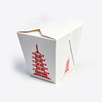 Boîte alimentaire en papier kraft recyclable et durable, emballage à emporter écologique et jetable avec poignée en fil métallique robuste pour repas secs