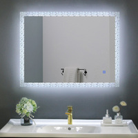 Taida LED éclairé intelligent Anti-buée miroir décor mur salle de bains miroir en verre moderne sur mesure 3 ans CN;GUA 5mm