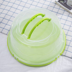 Porte-gâteau rond avec couvercle/couvercle de plateau à gâteau en plastique pour tarte dessert, support d'assiette à pâtisserie - Product Image 5