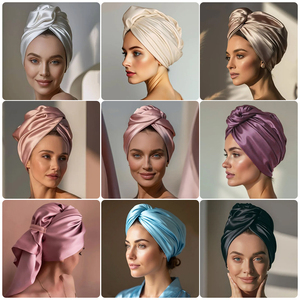Siêu nước hấp thụ tóc khô 80% <span class=keywords><strong>polyester</strong></span> + 20% polymide tóc sợi nhỏ Khăn Turban - Product Image 6