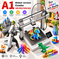 Combo A1 Automatique Nouveau PLA/ABS/PETG Vitesse d'impression rapide 500 mm/s USB Écran tactile 5 pouces FDM de bureau à noyau fermé