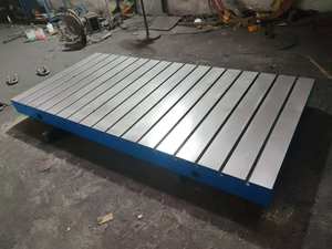 नई लैपिंग कास्ट आयरन असेंबली सतह प्लेट वर्कबेंच टेबल और टी स्लॉट सतह बिस्तर प्लेट - Product Image 5