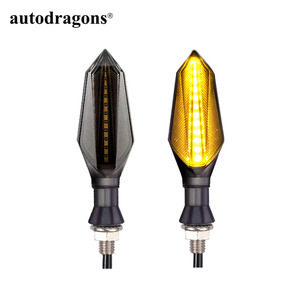 Feux de jour à LED bicolores ambre et bleu pour motos, haute luminosité - Product Image 1