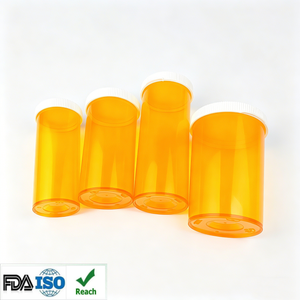 Guchang ขวดยา RX สำหรับ<span class=keywords><strong>ยา</strong></span>พลาสติกใสพร้อมฝาปิดขวดพลาสติกทางการแพทย์สำหรับใช้ในร้านขาย<span class=keywords><strong>ยา</strong></span> - Product Image 3