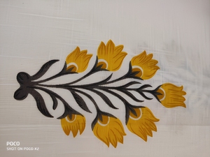 Sérigraphie en tissu de lin de coton imprimé de fleurs avec motif de fleurs pour la fabrication de robes rideau serviettes couverture de Table - Product Image 2