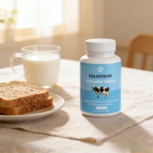 Comprimés de colostrum bovin nourri à l'herbe OEM – Fournisseur d'usine – Colostrum pour le soutien immunitaire (Marque privée) - Product Image 2