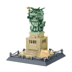 Ensemble de construction MOC de la <span class=keywords><strong>Statue</strong></span> de la Liberté de <span class=keywords><strong>New</strong></span> <span class=keywords><strong>York</strong></span>, version miniature DIY, blocs de construction éducatifs pour enfants, modèle de ville - Product Image 1
