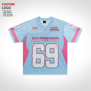 Custom Streetwear Oversized Sublimation Printed Soccer Jerseys Vintage Inspired Mesh Football Jersey 100% Polyester Eco-Friendly