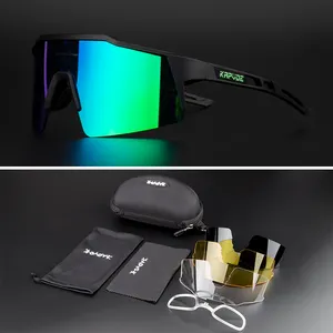 نظارات ركوب الدراجات OEM UV400 نظارات شمسية للدراجات الرياضية عدسة تعمل في الهواء الطلق للرجال HD MTB نظارات للطرق