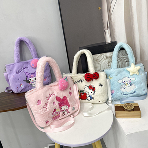 Kawaii sanrios nhồi Túi xách tay dễ thương cinnamorolls giai điệu của tôi kuromis thiết kế cô gái Vai Túi Hello <span class=keywords><strong>KT</strong></span> Kitties túi xách sang trọng - Product Image 1