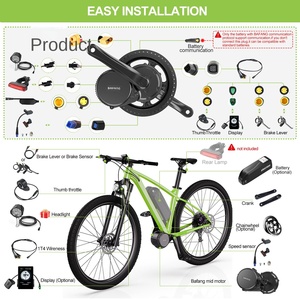 <span class=keywords><strong>Bafang</strong></span> 750W Mid Drive <span class=keywords><strong>Kit</strong></span> Écran LCD Cadre en aluminium 20Ah <span class=keywords><strong>Batterie</strong></span> Lithium-BBS HD Ebike <span class=keywords><strong>Kit</strong></span> de conversion pour vélos de montagne/route - Product Image 4