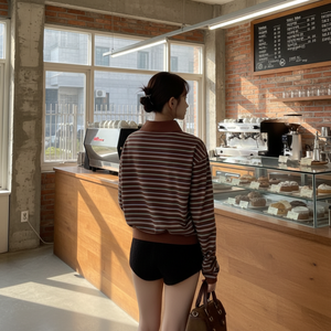 เสื้อยืดโอเวอร์ไซส์สไตล์เกาหลีลายกราฟิกวินเทจสตรีทแวร์เสื้อผ้าฝ้ายลำลองสำหรับทั้งชายและหญิง - Product Image 1