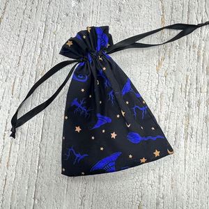 Pochette cadeau en coton à cordon pour Halloween, pour bonbons, boucles d'oreilles, décoration, logo, portefeuille, huiles essentielles, vêtements, artisanat, poussière - Product Image 5