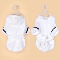Peignoir de bain pour animaux de compagnie à séchage rapide pour chiens et chats, serviette de bain à capuche absorbante réglable, accessoires pour chats, vêtements pour chiens pour animaux de compagnie
