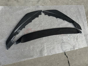 Kit de carrosserie avant <span class=keywords><strong>SVR</strong></span> modifié pour F-TYPE, pare-chocs avant, carénage avant, lèvre avant en fibre de carbone, trois pièces - Product Image 4