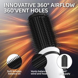 यूलेले 1500 डब्ल्यू आयनिक पेशेवर बाल ड्रायर सफेद 110v ब्रशलेस मोटर एल्यूमीनियम मिश्र धातु 360 डिग्री स्विस प्रो स्टाइलर 3 गति/3 गति/3 - Product Image 6