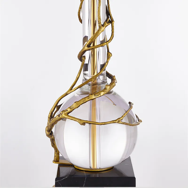 Luxury table lamp with gold glass for home hotel