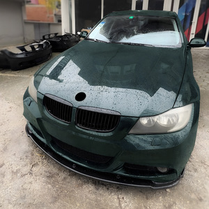 Bmw 3 Series E90 E91 Front Grille Inserts 2005 2008 ABS Plastic Black Single Double Line Style - Product Image 3