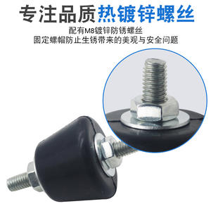 Patins universels silencieux et absorbant les chocs pour unité extérieure de climatiseur, support de sol en caoutchouc - Product Image 3