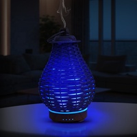 Humidificateur évaporatif à LED à 7 couleurs changeantes, diffuseur d'arômes, fonctionnement silencieux, alimentation USB, usage domestique, vente en gros personnalisée