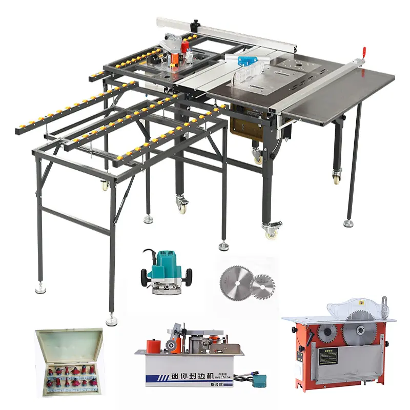 Haute qualité meubles armoire mélamine conseil Table coulissante panneau scie bois coupe scie Machine pour le travail du bois