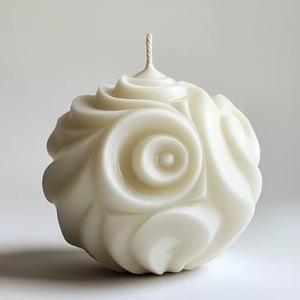Nordische handgemachte Sojawachs-Duftkerzen in runder Kugelform für Heimdekoration, Geschenke, Valentinstag, Weihnachten, Hochzeit - Product Image 4