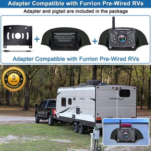 Furrion Pre-Có Dây RV Sao Lưu Hệ Thống <span class=keywords><strong>Camera</strong></span> 2 Máy Ảnh <span class=keywords><strong>DVR</strong></span> Màn Hình 7 Inch Cảm Ứng <span class=keywords><strong>Key</strong></span> IP69K Không Thấm Nước Rear View HD1080P Không Dây - Product Image 2
