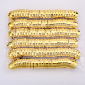Nouveautés, best-sellers, décorations de Pâques pour la maison, fournitures de fête, œufs ouverts en plastique plaqué or - Product Image 5