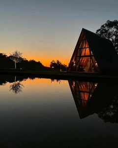 บ้านสำเร็จรูปทรงเอเฟรมประกอบรวดเร็ว โมเดิร์น ทันสมัย เหมาะสำหรับสวน รุ่น M8 ดีไซน์สวยงาม ทันสมัย สำหรับคนรุ่นใหม่ - Product Image 2
