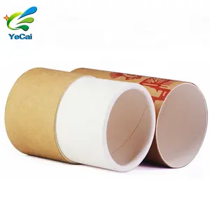 100% Sustainable Biodegradable Cylinder Packaging Hoodie packaging Customizable Tshirt Round Paper Tube Jar Cosmetic paper tube