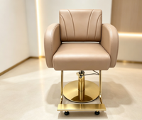 Fauteuils de barbier pivotants à 360 degrés et réglables en hauteur, fauteuil de salon de coiffure avec repose-pieds