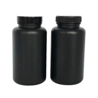 Capsules de médicaments en plastique Opaque 100 cc-750 cc, nouveau, d'usine originale HDPE PET, blanc noir Opaque, bouche large, conteneur de pilules, bouteille
