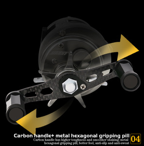Alle Metalen CAS MiNi Long-Range Visreel Trolling 9+1BB 6.4:1 Overbrengingsverhouding Rechtshandig Zoetwater Visreel - Product Image 4