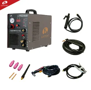 Lotos mesin las inverter 3 dalam 1, pemasok mesin las plasma tig 110v/220v dc harga pabrik